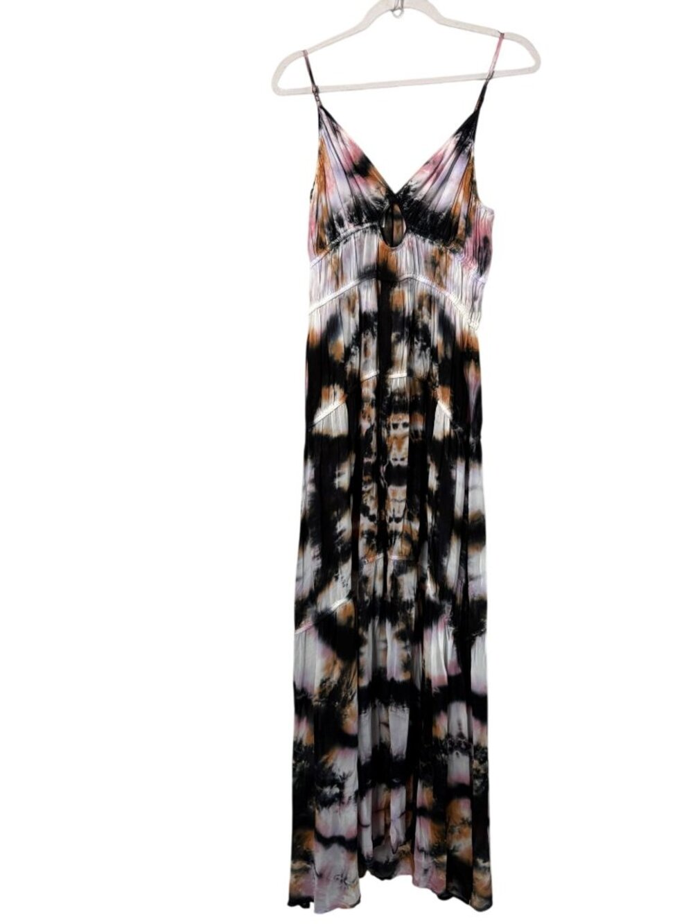 YFB Young Fabulous & Broke Tie Dye Delphine Maxi Dress Size M Boho Festival